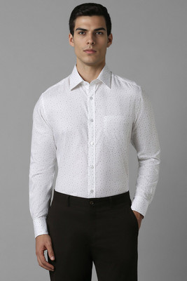 LOUIS PHILIPPE Men Printed Formal White Shirt