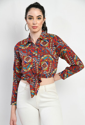 vagisha Women Printed Casual Multicolor Shirt