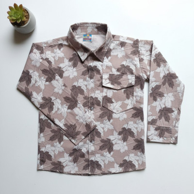 Som Boys Printed Casual Light Blue Shirt