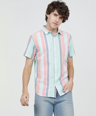 HIGHLANDER Men Striped Casual Multicolor Shirt