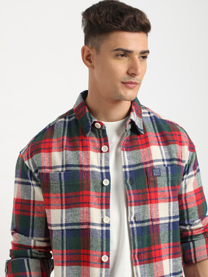 THE BEAR HOUSE Men Checkered Casual Multicolor Shirt