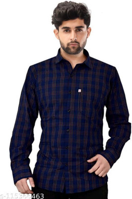 Arthz Fab Trend Men Striped Casual Black Shirt