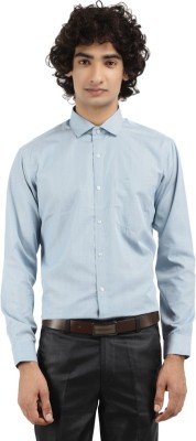 V-MART Men Checkered Formal Blue Shirt