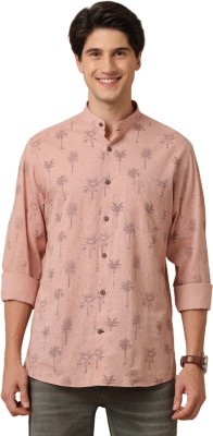 CAVALLO BY LINEN CLUB Men Printed Casual Pink Shirt