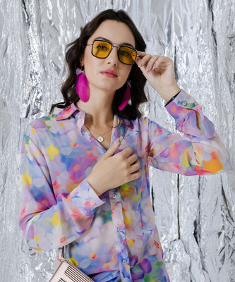 TANDUL Women Printed Casual Multicolor Shirt
