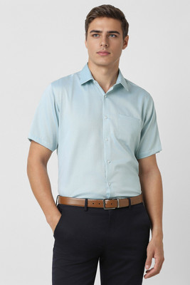 VAN HEUSEN Men Solid Formal Light Blue Shirt