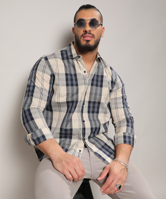 Instafab Plus Men Checkered Casual Multicolor Shirt