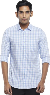 Byford by Pantaloons Men Checkered Casual White Shirt