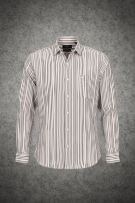 Aarna Enterprise Men Self Design Casual White, Grey Shirt