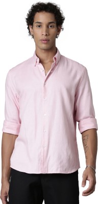 ROLLER FASHIONS Men Solid Casual Pink Shirt