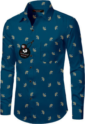 SHREE VASTRAHOUSE Men Graphic Print Casual Dark Blue Shirt