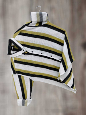 HEJAMAA CREATION Men Self Design Casual Yellow Shirt