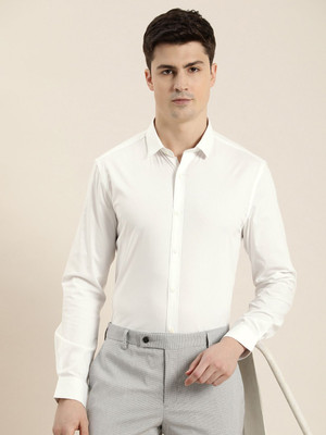 INVICTUS Men Solid Formal White Shirt