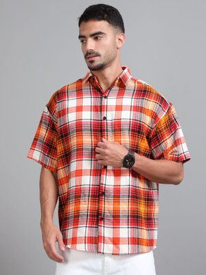 Kolor Fusion Men Checkered Casual Multicolor Shirt
