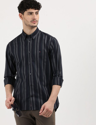 TOMMY HILFIGER Men Striped Casual Multicolor Shirt