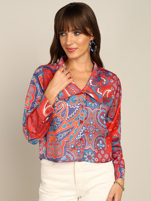 all about you Women Printed Casual Multicolor Shirt