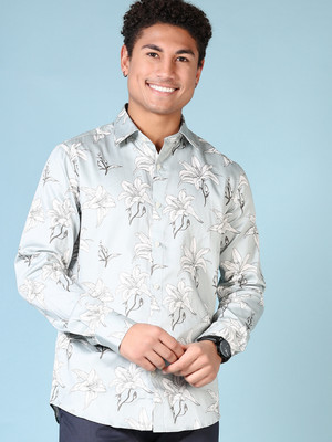 V-MART Men Printed Casual Green Shirt