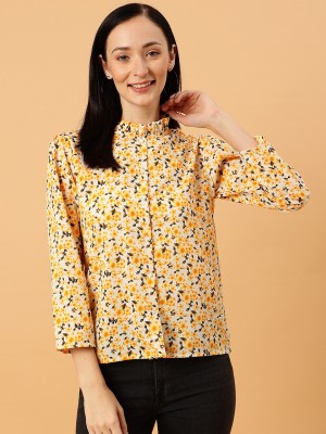 Neesh Women Printed Casual Multicolor Shirt