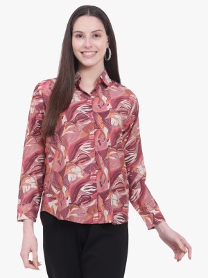 4U Fashion Women Printed Casual Multicolor Shirt