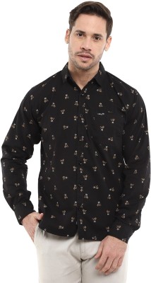 V-MART Men Printed Casual Black Shirt