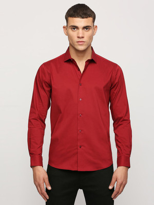 Pepe Jeans Men Solid Casual Red Shirt