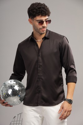 LONDON TRANCE Men Solid Casual Black Shirt