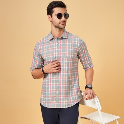 Byford by Pantaloons Men Checkered Casual Green Shirt