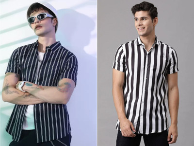 MAHADEV Men Solid Casual Multicolor Shirt(Pack of 2)
