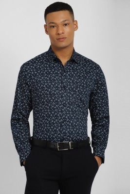 Allen Solly Men Printed Formal Dark Blue Shirt