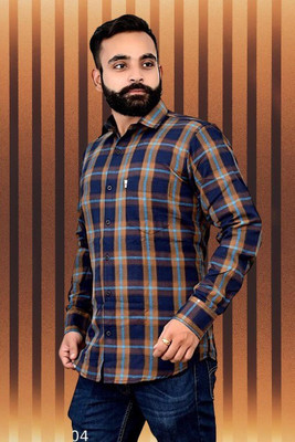 Arthz Fashion Trend Men Checkered Casual Multicolor Shirt