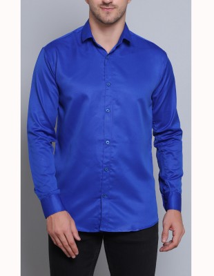 CRAFT HEAVEN Men Solid Casual Blue Shirt