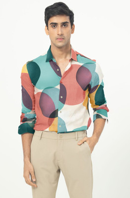 EyeBogler Men Printed Casual Multicolor Shirt