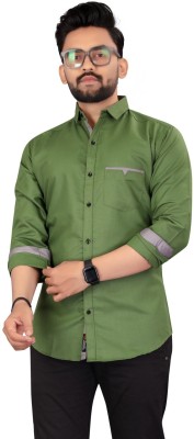 KEMLA ENTERPRISE Men Solid Casual Dark Green Shirt