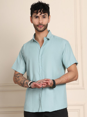 METRONAUT Men Solid Casual Green Shirt