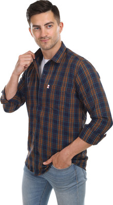 Shreyash Trend Men Solid Casual Blue Shirt