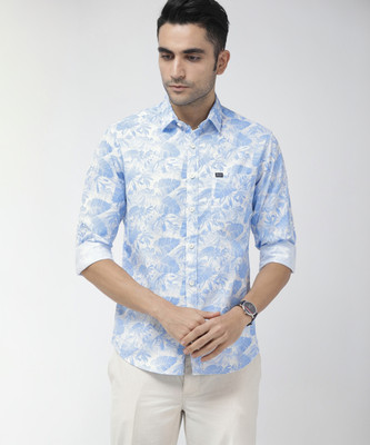 The Indian Garage Co. Men Printed Casual Blue Shirt