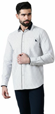 Pier Men Printed Casual White Shirt