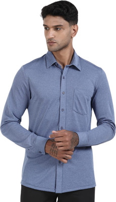 Republic Men Solid Formal Dark Blue Shirt