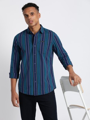 LEE Men Striped Casual Multicolor Shirt