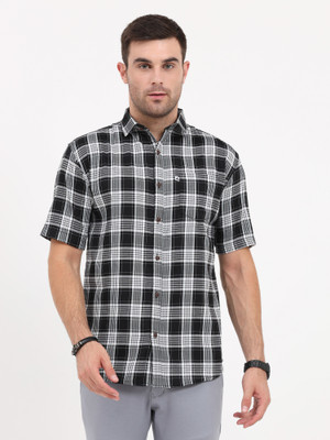 AIDAN PAUL Men Checkered Casual Multicolor Shirt