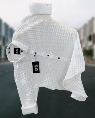 Witchers Fashion Men Solid Casual White Shirt
