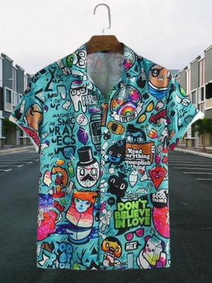 MAADEC Men Printed Formal Multicolor Shirt