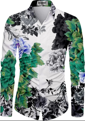 SHIV FASHION Men Printed Formal Red Shirt
