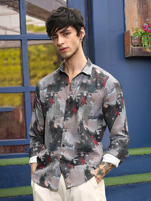 METRONAUT Men Printed Casual Multicolor Shirt