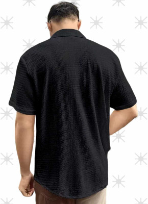 SHIVAY TREND Men Self Design Casual Green Shirt