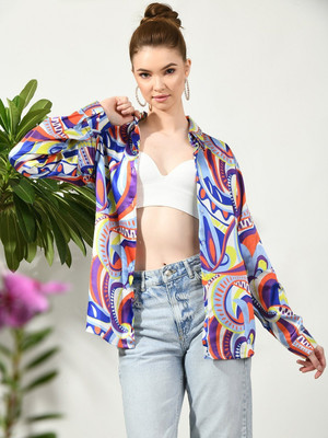 Eishit Creations Women Printed Casual Multicolor Shirt