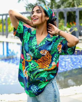 spela Men Printed Casual Multicolor Shirt