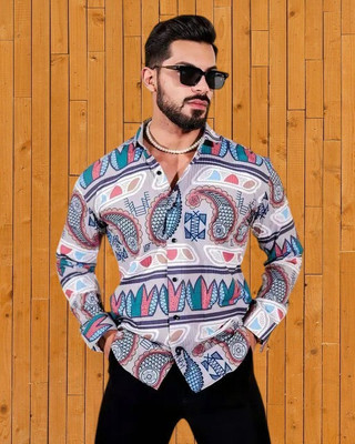 Bajrangfab Men Self Design Casual Multicolor Shirt