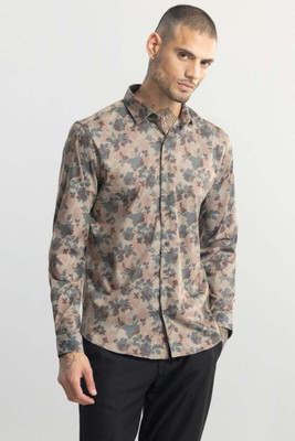 Snitch Men Printed Casual Multicolor Shirt