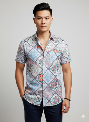 kartix Men & Women Printed Party Multicolor Shirt